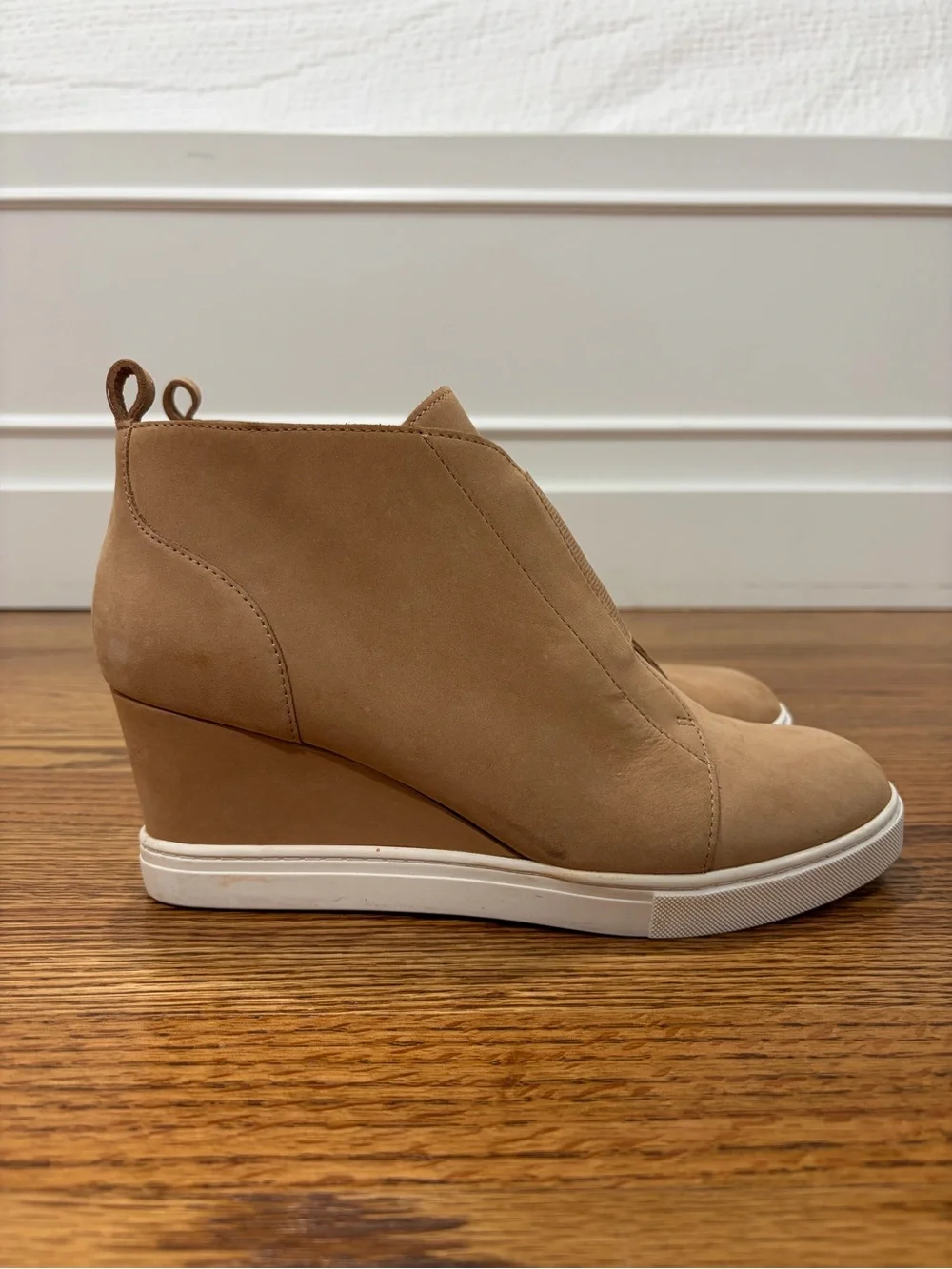 Linea Paolo Suede Wedge Heel Sneaker Bootie Felicia (7) - Picture 2 of 12